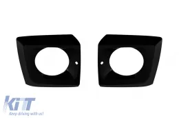Rejilla estilo GT cromada/negra con cubiertas para faros adecuada para Mercedes G-Class W464 2018-2024-image-6146430