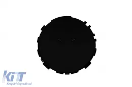 Rejilla estilo GT cromada/negra con cubiertas para faros adecuada para Mercedes G-Class W464 2018-2024-image-6146432