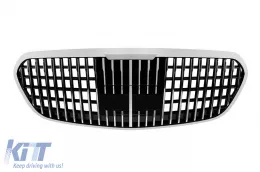 image-43-Rejilla estilo Maybach cromada/negra adecuada para Mercedes S-Class W223 después de 2021 para el modelo con Distronic