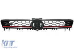 image-60-Rejilla frontal central para VW Golf 7 VII 5G 13-17 Raya roja GTI Design