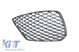 Rejilla inferior de parachoques para Mercedes Clase S W222 13-17 S63 Look Cromo--image-6054014