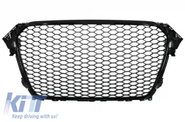 Rejilla para AUDI A4 B8 Facelift 12-15 Difusor aire Puntas silenciador RS Look-image-6026884