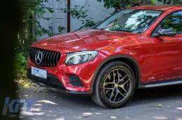 Rejilla para Mercedes GLC X253 C253 15-18 GT R Panamericana Look Negro-image-6040055