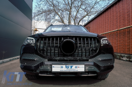 Rejilla para Mercedes GLS SUV X167 19-23 GT-R Panamericana Look Negro brillante-image-6091820