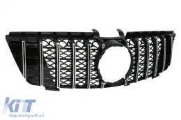 Rejilla Parrilla para Mercedes ML W164 05-08 GT-R Panamericana Look Negro Cromo-image-6084764