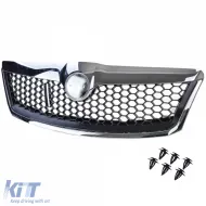 Rejilla Sport RS negro cromo adecuada para Skoda Octavia 1Z facelift 09-13-image-6193971