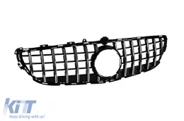 Rejilla tipo GT cromada/negra adecuada para Mercedes CLS C218 2015-2018 con apertura para cámara-image-6145696