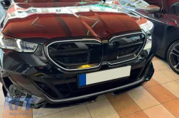Rejillas de riñón iluminadas Iconic Glow adecuadas para BMW Serie 5 G60, G61 después de 2024, lacadas en negro-image-6146811