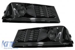 image-31-Rejillas inferiores parachoques ACC para Audi A4 B9 Sedan Avant 16-18 RS4 Look