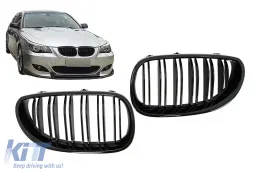 image-47-Rejillas Parrillas para BMW 5 E60 E61 03-09 Doble Raya M Look Negro brillante