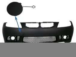 image-5-Remolcar Gancho Cubrir Parachoques delantero para BMW Serie 3 E90 E91 2004-2008 No LCI M3 Look