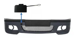 image-13-Remolcar Gancho Cubrir Parachoques delantero para BMW 3 E46 98-04 M-Technik M-Tech M-Sport Modelo