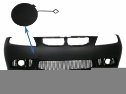 image-5-Remorquer Crochet Couvrir Pare-chocs avant pour BMW Série 3 E90 E91 2004-2008 Non LCI M3 Look