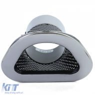 Rennsport Edelstahl Auspuffendrohr Leistung universell 92mm x 125mm-image-6201148