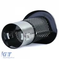 Rennsport Edelstahl Auspuffendrohr Leistung universell 92mm x 125mm-image-6201150