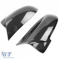 Replacement mirror caps carbon look suitable for BMW F10 F11 F06 F012 F13 F01 F02-image-6261493