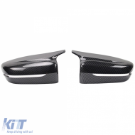 Replacement mirror caps carbon look suitable for BMW G20 G21 G30 G31 G11 G14 G15-image-6268334