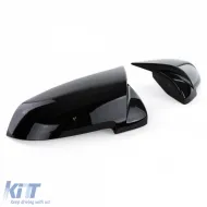 Replacement mirror caps gloss black fits for BMW F10 F11 F06 F012 F13 F01 F02-image-6278124
