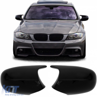 image-72-Replacement mirror caps gloss black suitable for 3 Series BMW E90 E91 E92 E93 LCI