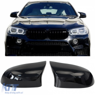 Replacement mirror caps gloss black suitable for BMW X3 F25 X4 F26 X5 F15 X6 F16 - ODMCB6027054