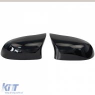 Replacement mirror caps gloss black suitable for BMW X3 F25 X4 F26 X5 F15 X6 F16-image-6261517
