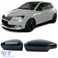 image-57-Replacement mirror caps set black gloss fits Skoda Fabia NJ 2014-2022