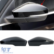 Replacement mirror caps set gloss black for Skoda Octavia 5E 2012-2020