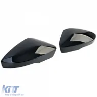 Replacement mirror caps set gloss black for Skoda Octavia 5E 2012-2020-image-6277983