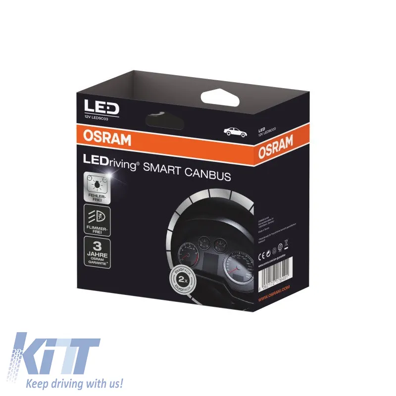Resistors Canceller suitable for Canbus for LED with Plug & Play Osram LEDriving Smart Canbus LEDSC03 2pc