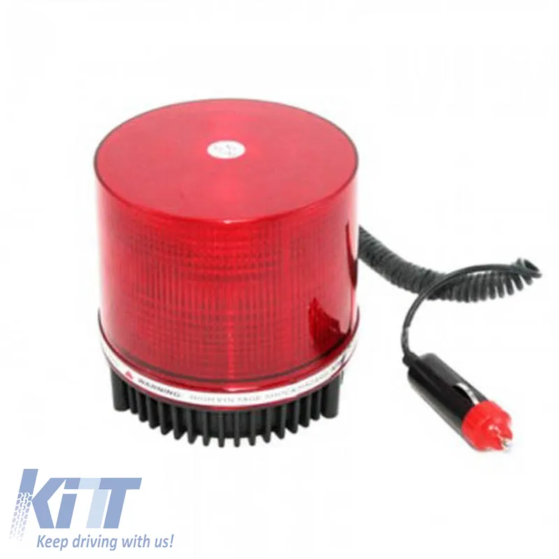 Revolving Warning Light Magnetic Led 12V 9.5x11.5cm Red