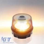 Revolving Warning Light Magnetic Osram LEDguardian Road Flare Signal 3.7Volt 2000K 90.6 x 72.6 mm Orange LEDSL104