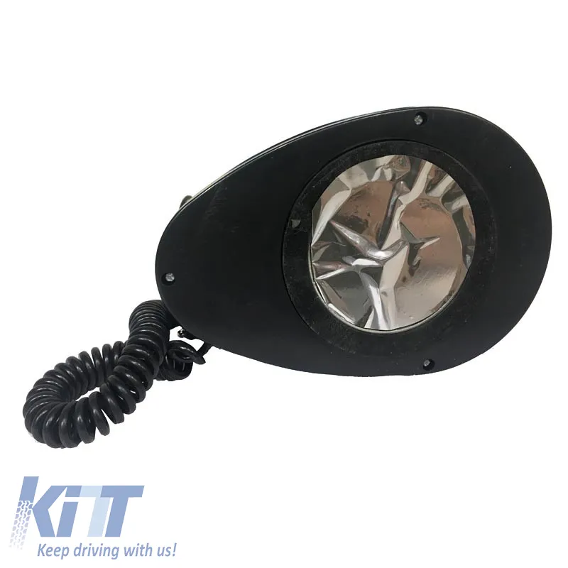 Revolving Warning Light Magnetic Oval 12V 12.5x13.5cm Blue