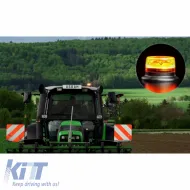 Revolving Warning Light Osram Led Beacon Light 12/24Volt 1900K 148 x 89 mm Orange RΒL102-image-6308658