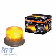 Revolving Warning Light Osram Led Beacon Light 12/24Volt 1900K 148 x 89 mm Orange RΒL102-image-6309716