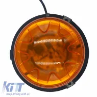 Revolving Warning Light Screw Magnetic And Suction Cup Led 12V/24V 13x7cm Orange-image-6309210