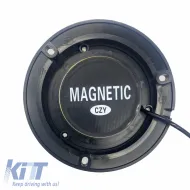 Revolving Warning Light Screw Magnetic And Suction Cup Led 12V/24V 13x7cm Orange-image-6309213