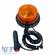 Revolving Warning Light Screw Magnetic And Suction Cup Led 12V/24V 13x7cm Orange-image-6310256
