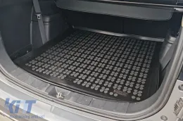 Rezaw-Plast gumis csomagtértálca Mitsubishi Outlander 2012-2021, pótkerék nélkül, 5-7 üléses, lehajtott 3. üléssorral, mélynyomóval vagy anélkül-image-6219813