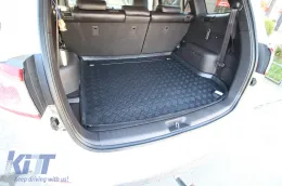 Rezaw-Plast Polyethylen Kofferraummatte geeignet für Hyundai Santa Fe 2006-2012, 7 Sitze-image-6238961