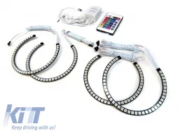 image-1-RGB angel eyes autopro suitable for BMW 3 Series E36 1990-1998 sedan/wagon/coupe/compact, 5 Series E39 1995-2000, 7 Series E38 1994-2001