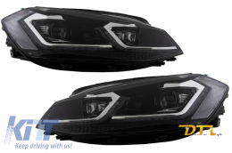 RHD LED Headlights suitable for VW Golf 7.5 VII Facelift (2017-up) with Sequential Dynamic Turning Lights