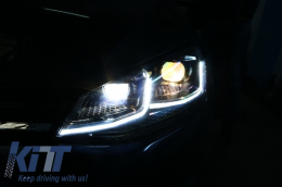 Предна Броня с RHD LED Фарове Последователни Динамичен Въртящи се светлини , подходящи за VW Golf VII 7 (2013-2017) R-Line Look-image-6058474