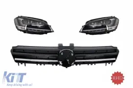 image-34-RHD Phares LED Dynamique Calandre pour VW Golf 7 VII 12-17 Look Chrome Édition