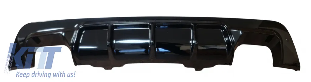 Ribbed diffuser suitable for BMW E60 E61 High Class with clips