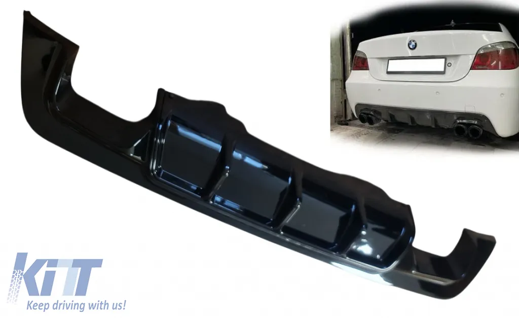 Ribbed diffuser suitable for BMW E60 E61 High Class with clips