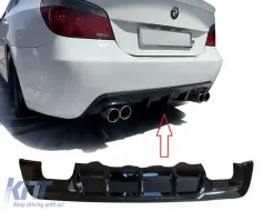 Ribbed diffuser suitable for BMW E60 E61 High Class with clips-image-6326134