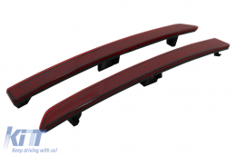 Riflettori rossi per BMW Serie 3 F30 11-19 Solo M3 Paraurti Posteriore Sport Look-image-6078991