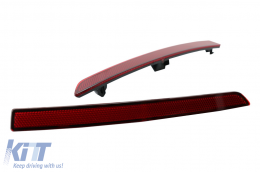 Riflettori rossi per BMW Serie 3 F30 11-19 Solo M3 Paraurti Posteriore Sport Look-image-6078992