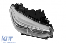 Right Adaptive LED headlight suitable for BMW X3 G01 2017-2020 with black base-image-6256886