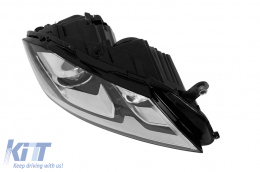 Right Adaptive Xenon headlight suitable for Volkswagen Passat B7 sedan, station wagon 2010-2014 with chrome/black base-image-6256838